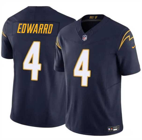 Youth Los Angeles Chargers #4 Gus Edwards Navy 2024 F.U.S.E. Vapor Untouchable Limited Stitched Jersey Dzhi->youth nfl jersey->Youth Jersey